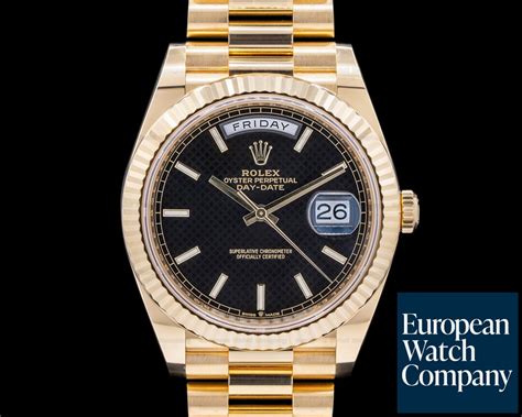 rolex 228238 black|rolex day date fluted bezel.